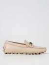 Tod's Gommini T-ring Loafers In Natural