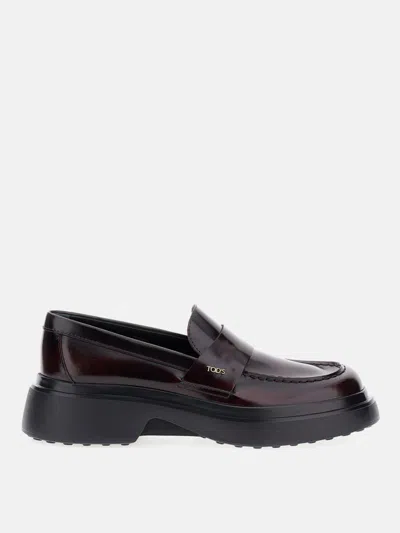 TOD'S LOAFERS TOD'S WOMAN COLOR RED,H32528014
