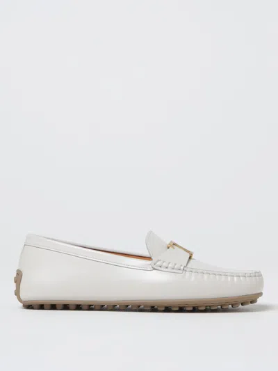 Tod's Loafers  Woman Color White In Weiss