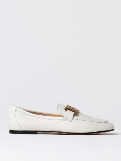 Tod's Loafers  Woman Color White In Weiss