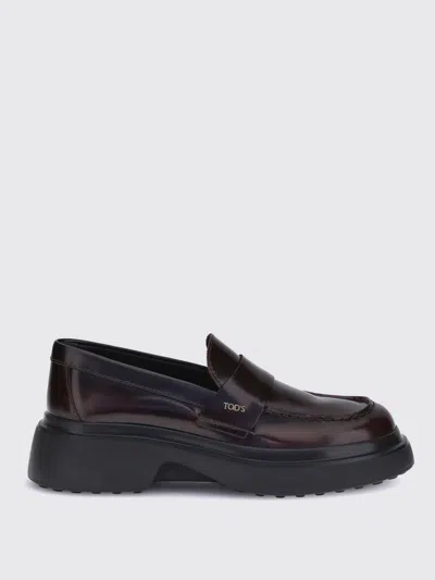 TOD'S LOAFERS TOD'S WOMAN COLOR WINE,H32528114