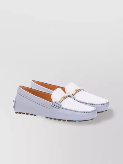 Tod's Loafers With Gommini On Rubber Sole In White