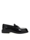 Tod's Woman Loafers Dark Green Size 7.5 Leather In Black