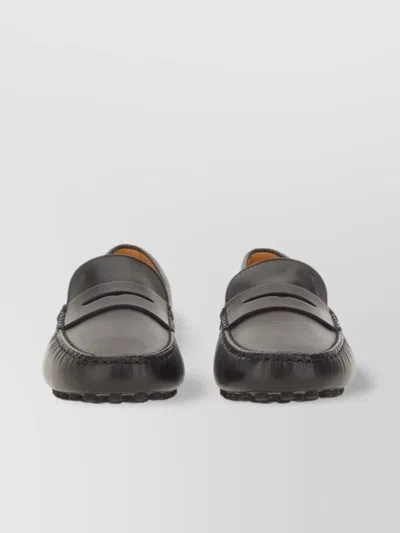 Tod's Loafers With Round Toe And Durable Rubber Sole