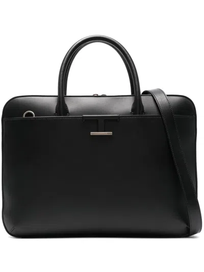 Tod's Logo Bag In Black