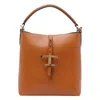 Tod's Bucket Bag With Adjustable Strap And Handle In Brown