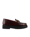 Tod's Logo-buckle Leather Loafers In Black