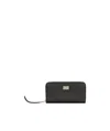 Tod's Logo Buckle Wallet In Black