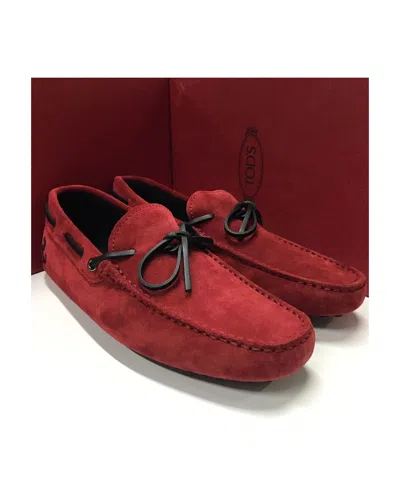 Tod's Logo Business Casual Shoes In Red