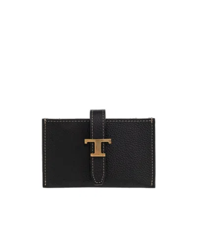 Tod's Logo Card Holder In Black