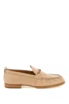 Tod's Logo Chain Leather Loafers In Rosa Primer (pink)