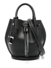 Tod's Mini Logo-charm Bucket Bag In Black