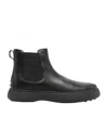 Tod's Logo-debossed Leather Boots In Black