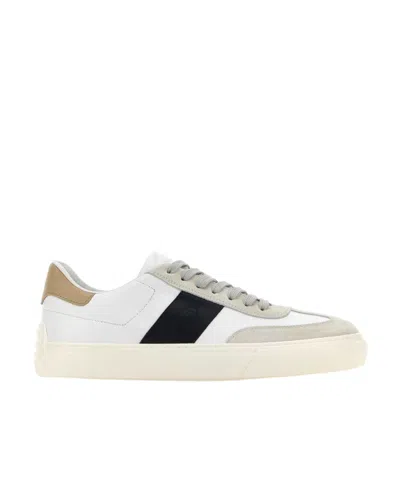 TOD'S TOD'S ROUND-TOE LACE-UP SNEAKERS