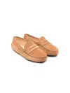 Tod's Logo-debossed Penny Loafers In 褐色