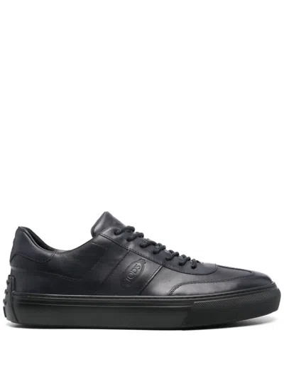Tod's Logo-debossed Sneakers In Blue
