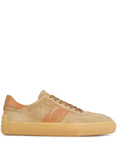 Tod's Logo-debossed Sneakers In Neutrals