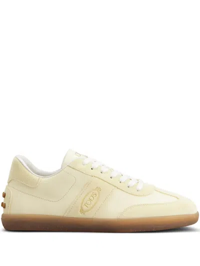 Tod's Logo-debossed Sneakers In Yellow