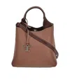 Tod's Logo-debossed Tote Bag In Brown