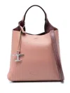 Tod's Logo-debossed Tote Bag In Pink