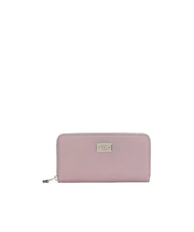 Tod's Logo Decal Wallet In Nude