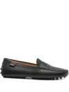 Tod's Logo-detail Driving Loafers In Black