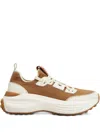 Tod's Beige Sneaker With Logo Patch On Tongue And Raised Sole In Cotton Mix Woman In Multi