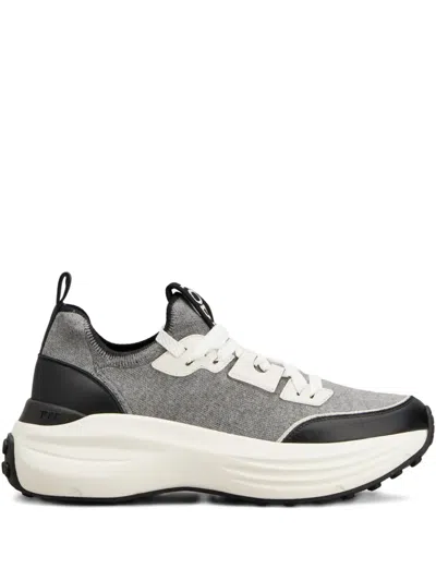 Tod's Sneakers In Fabric And Leather In Multi