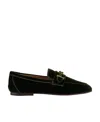 Tod's Velvet Loafers Gold-tone Hardware In Black