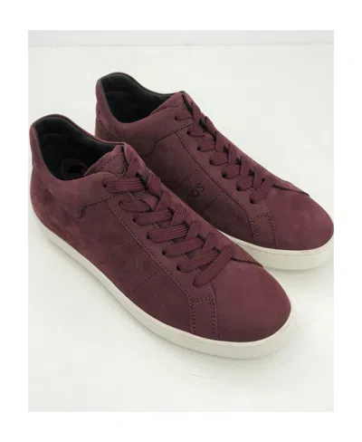 Tod's Logo Details Casual Sports Shoes In Red
