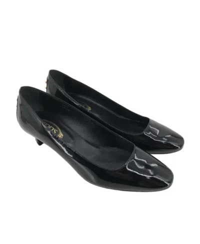 Tod's Logo Details Heels In Black