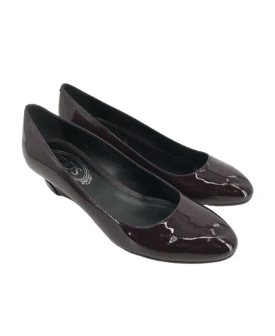 Tod's Logo Details High Heels In Black