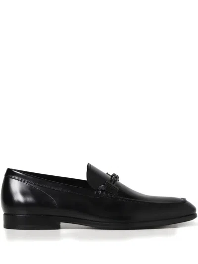 Tod's Logo-embellished Loafers In Black