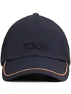 Tod's Baseballkappe Mit Logo-stickerei In Blau
