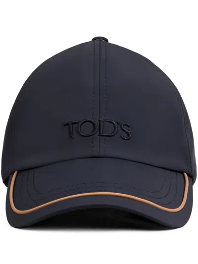 Tod's Baseballkappe Mit Logo-stickerei In Blau