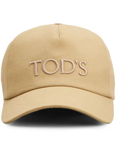 Tod's Baseballkappe Mit Logo-stickerei In Nude