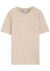 Tod's Tods Logo-embroidered Cotton T-shirt In Neutral