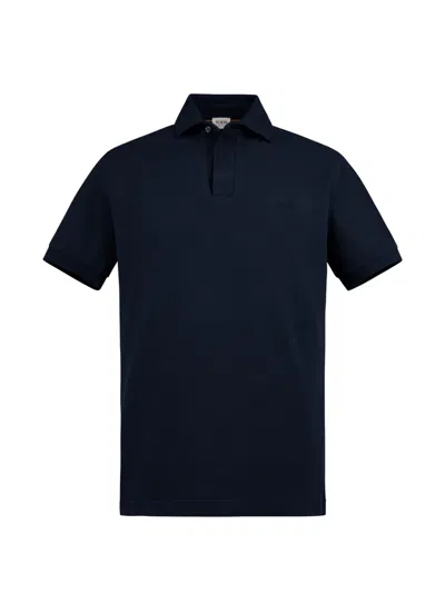 Tod's Logo-embroidered Polo Shirt In Blue