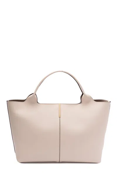 TOD'S LOGO ENGRAVED MEDIUM SHOPPING BAG