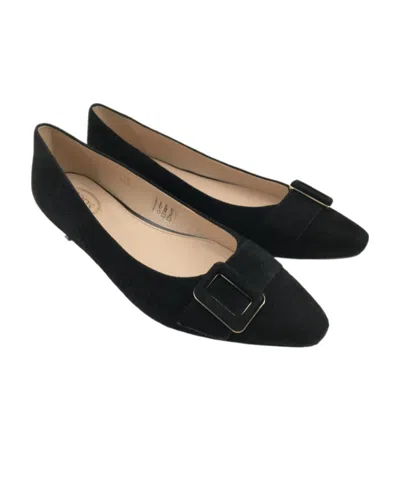 Tod's Logo Flat Shoes In Black