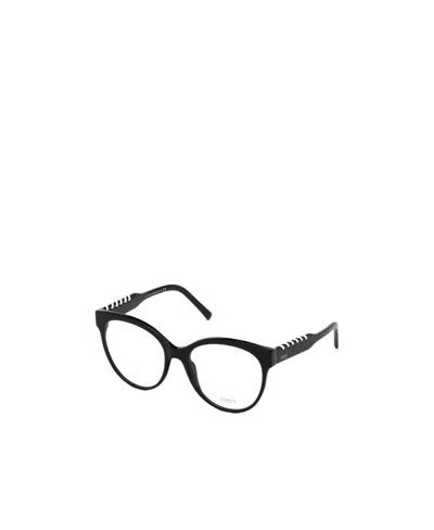 Tod's Logo Glasses In Black