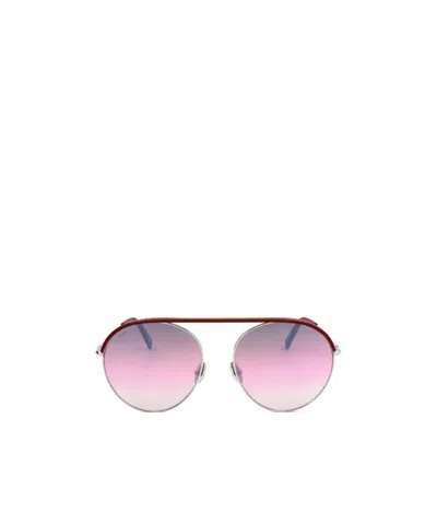 Tod's Logo Gradient Sunglasses In Pink