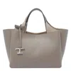 Tod's Tods Logo Handbag In Gray