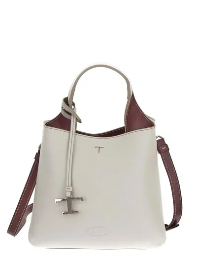 Tod's Logo Handbag In White