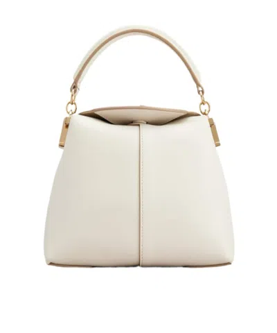 Tod's Logo Handbag In White
