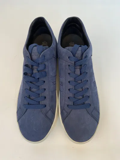 Tod's Logo Lace Up Casual Sports Shoes In Blue