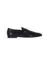 Tod's Pointed Toe Slip-on Loafers With Cut-out Detail In Black