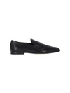 Tod's Pointed Toe Slip-on Loafers With Cut-out Detail In Black