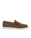 Tod's Men Suede Slipper Moccasin In Brown