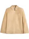 Tod's Jacket In Suede In Brown